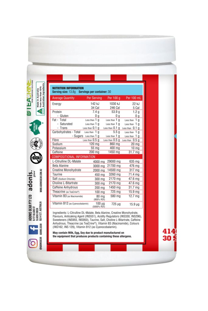 BIG ENERGY PRE-WORKOUT – Raspberry Ice