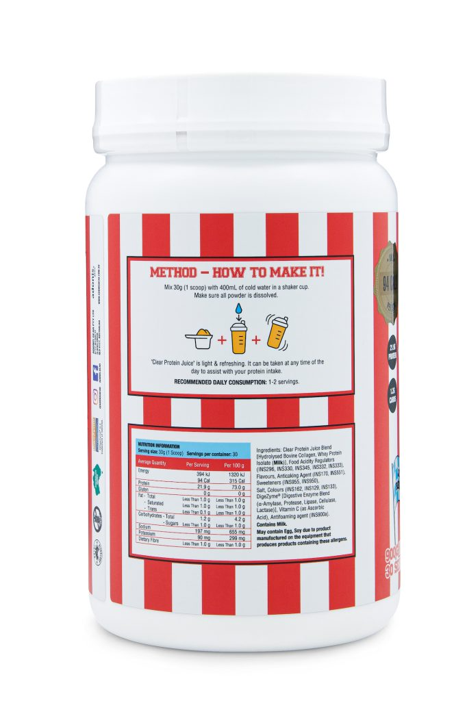 CLEAR PROTEIN JUICE (WITH COLLAGEN) – Berry