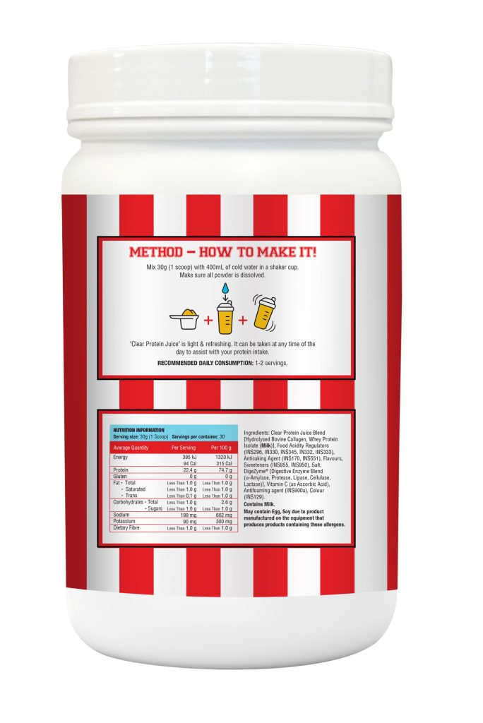 CLEAR PROTEIN JUICE (WITH COLLAGEN) – Juicy Watermelon