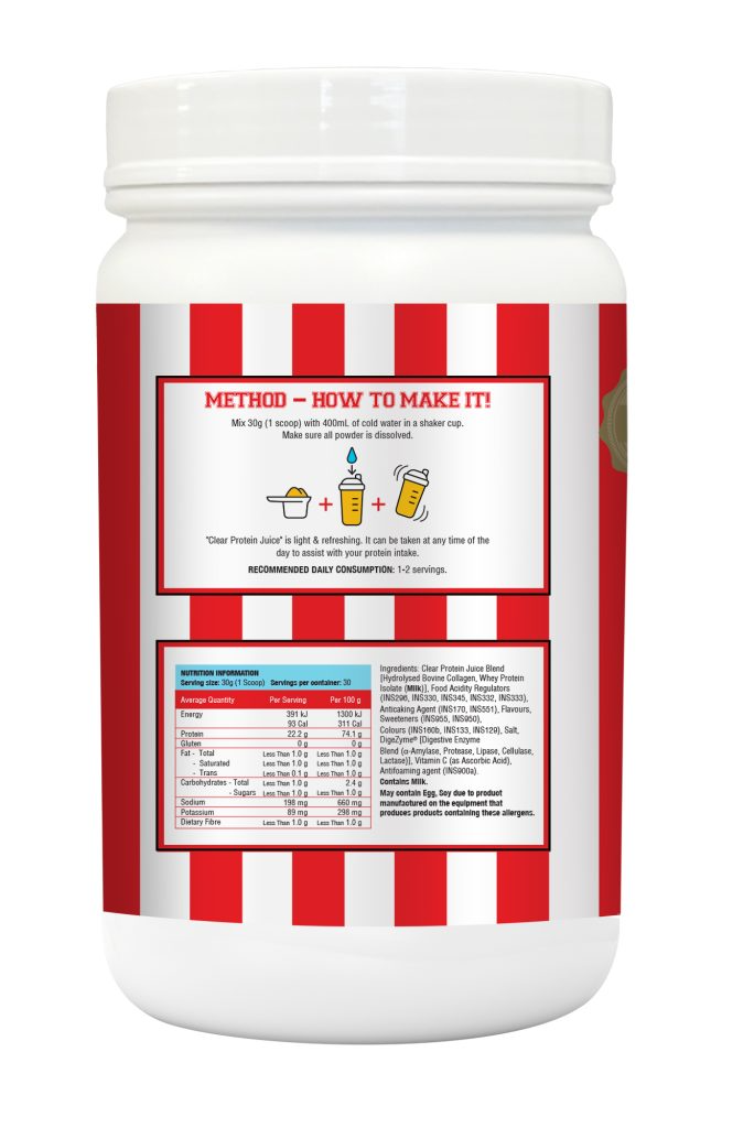 CLEAR PROTEIN JUICE (WITH COLLAGEN) – Peach Ice Tea
