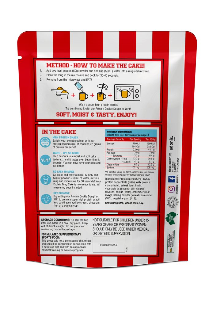 PROTEIN MUG CAKE (WHEY PROTEIN) – Rich Caramel