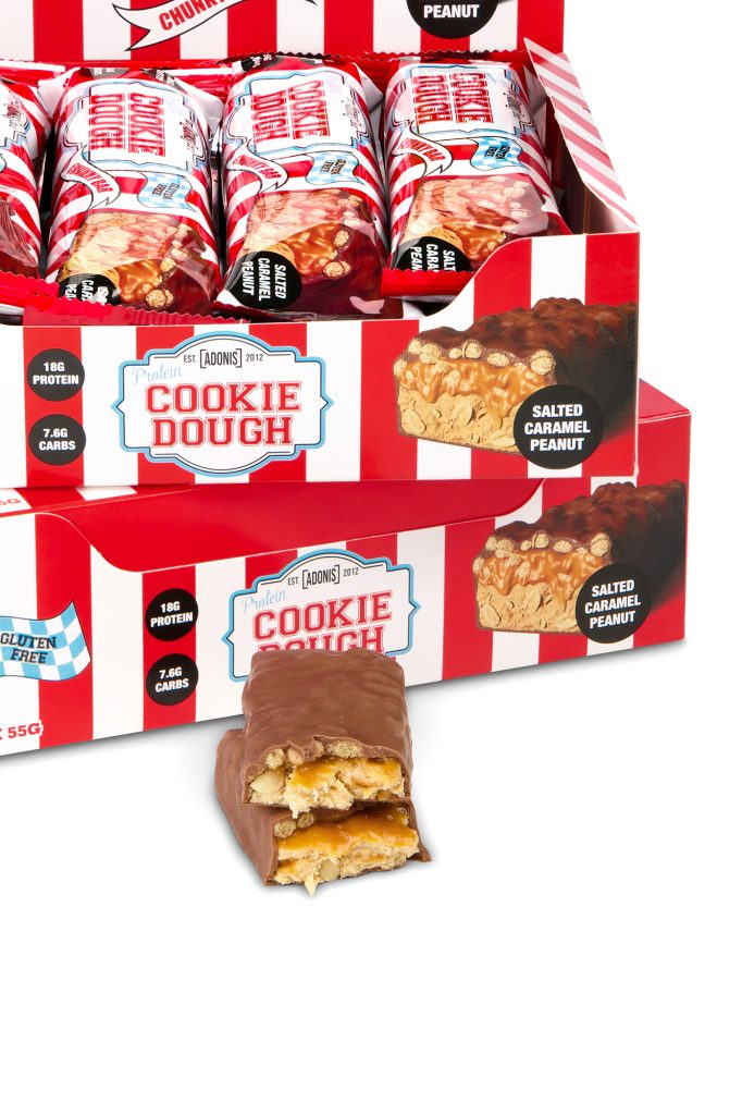 PROTEIN COOKIE DOUGH CHUNKY BAR (SINGLE BAR) – Salted Caramel Peanut
