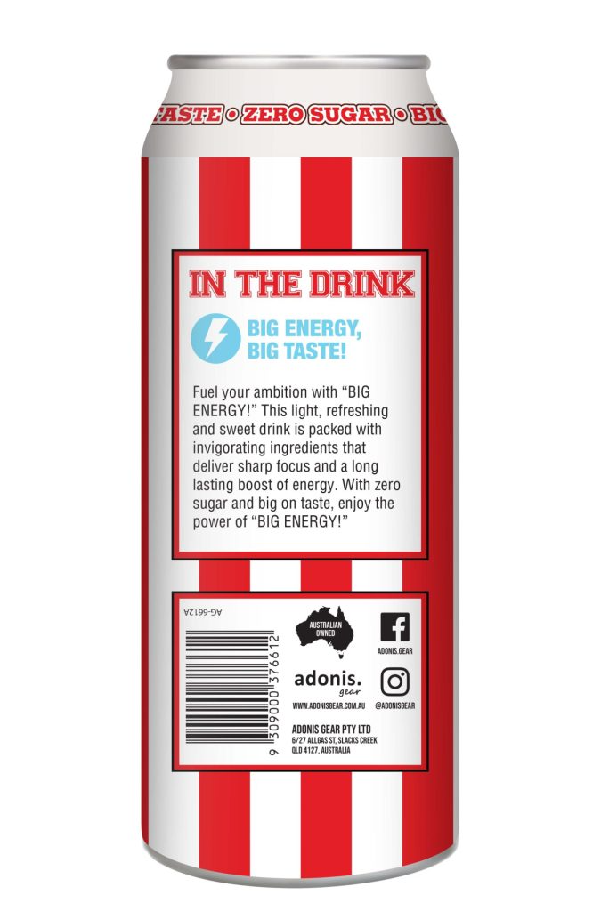 BIG ENERGY DRINK (ZERO SUGAR) – Tropical Splash