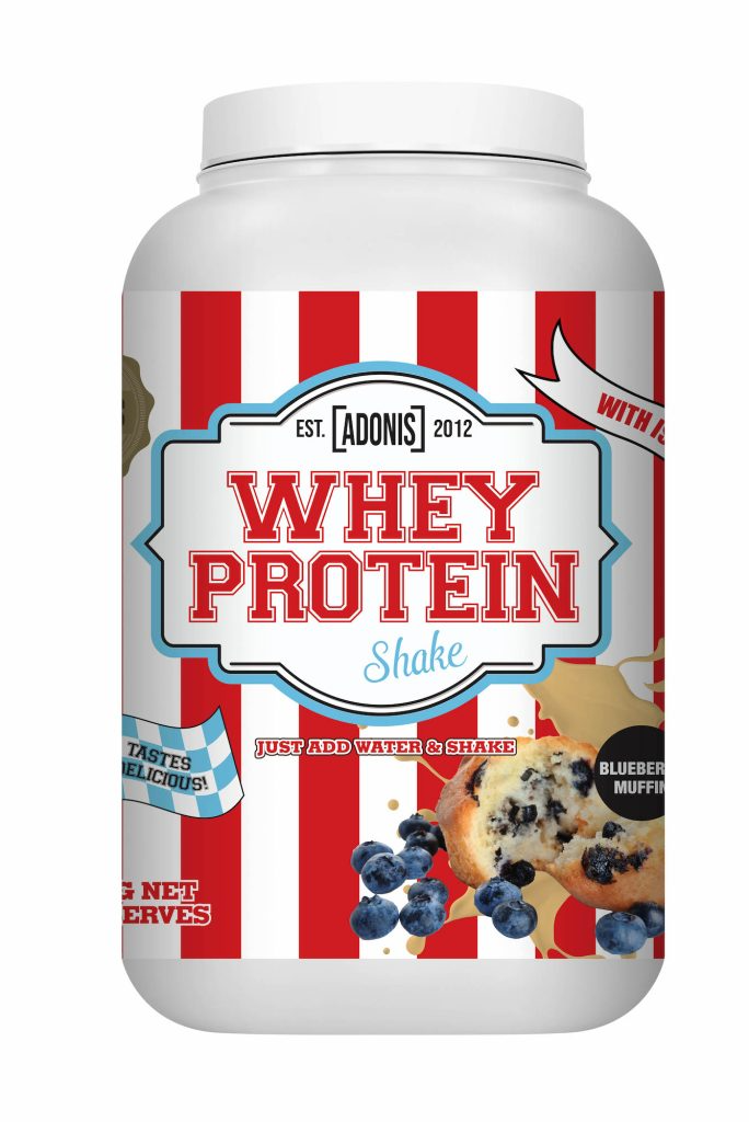 WHEY PROTEIN SHAKE – Blueberry Muffin