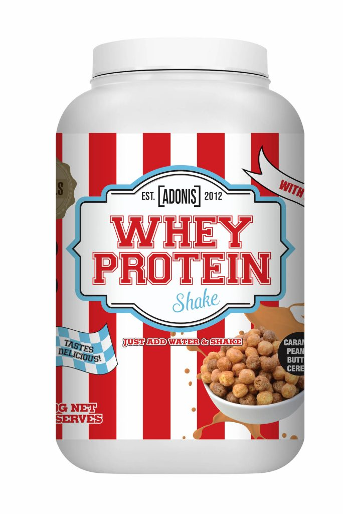 WHEY PROTEIN SHAKE – Caramel Peanut Butter Cereal