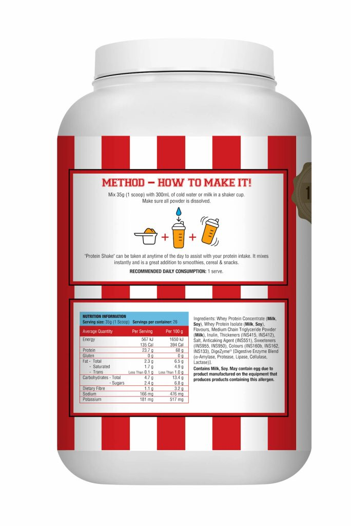 WHEY PROTEIN SHAKE – Caramel Peanut Butter Cereal