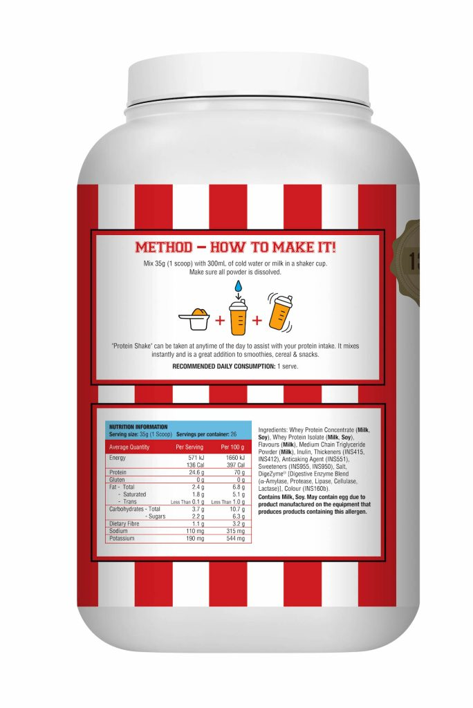 WHEY PROTEIN SHAKE (WITH ISO) – Mango Ice Cream
